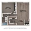 Daisy One Bedroom One Bathroom Floor Plan at Willow Crossing, Elk Grove Village Daisy One Bedroom One Bathroom Floor Plan at Willow Crossing, Elk Grove Village